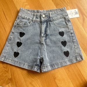 High Waisted Denim Shorts Junior's Size M Jeans New